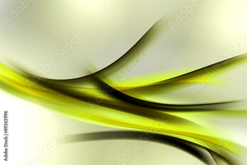 abstract modern green waves background