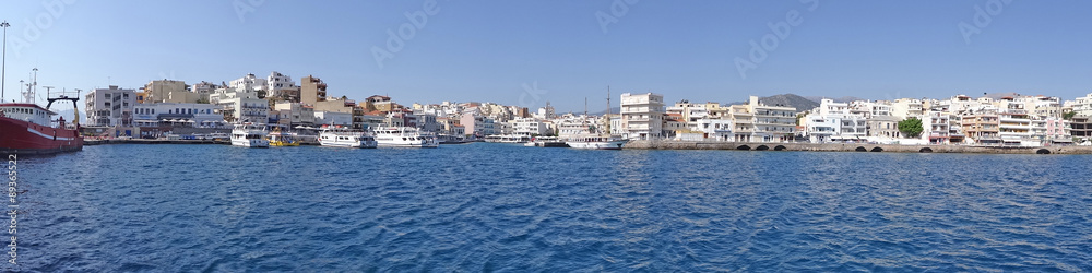 Crète, Panoramique de la ville de Agios Nikolaos