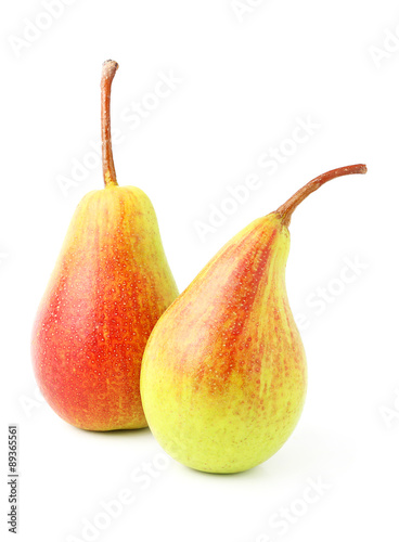 Two appetizing pears.