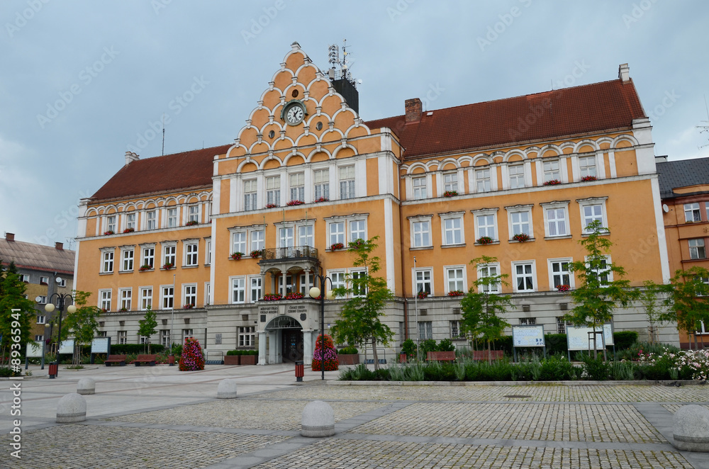 Town hall in the Czech Teschen (Czech Republic) 