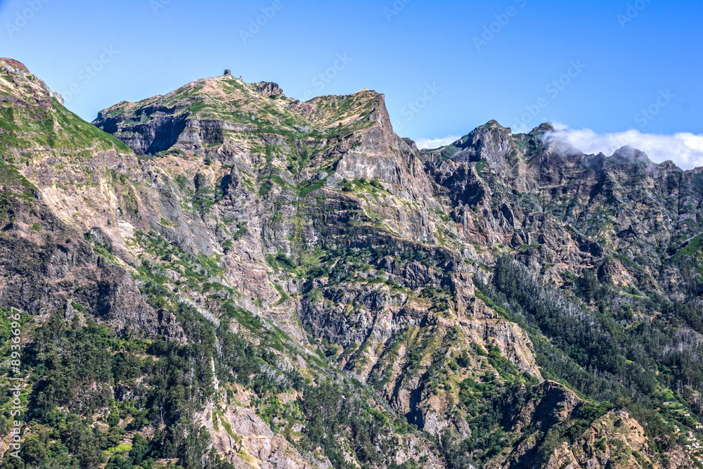 Mountain scenery, Madeira, Portugal, Nun's Valley. Eira do Serra