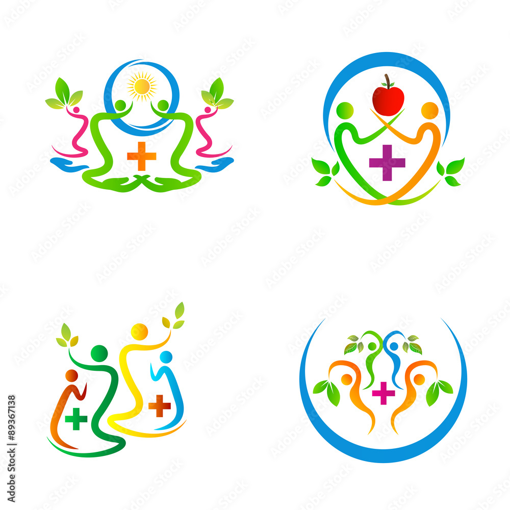 Obraz premium The purpose of the health care family design used for hospital and medical logos.