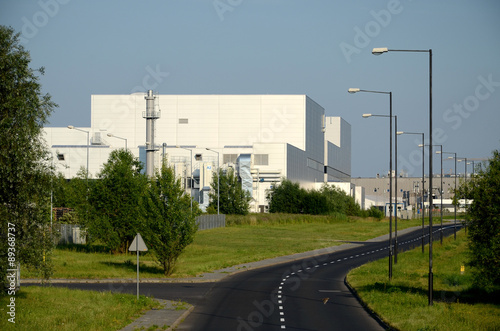 Obraz na płótnie Modern factory building w salonie