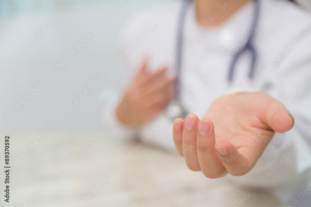 Doctor holding something in his hand Doctor holding something in his hand