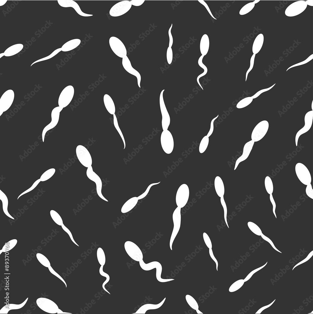 seamless pattern with sperm