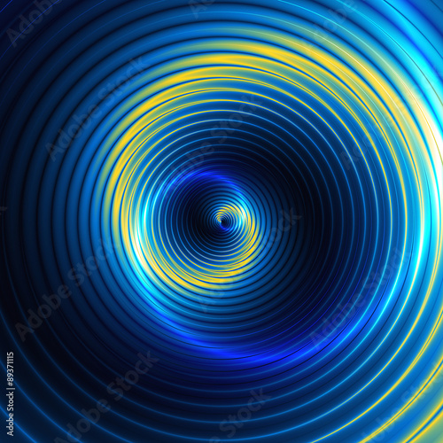 Abstract background of concentric swirling circles creating an illusion of movement