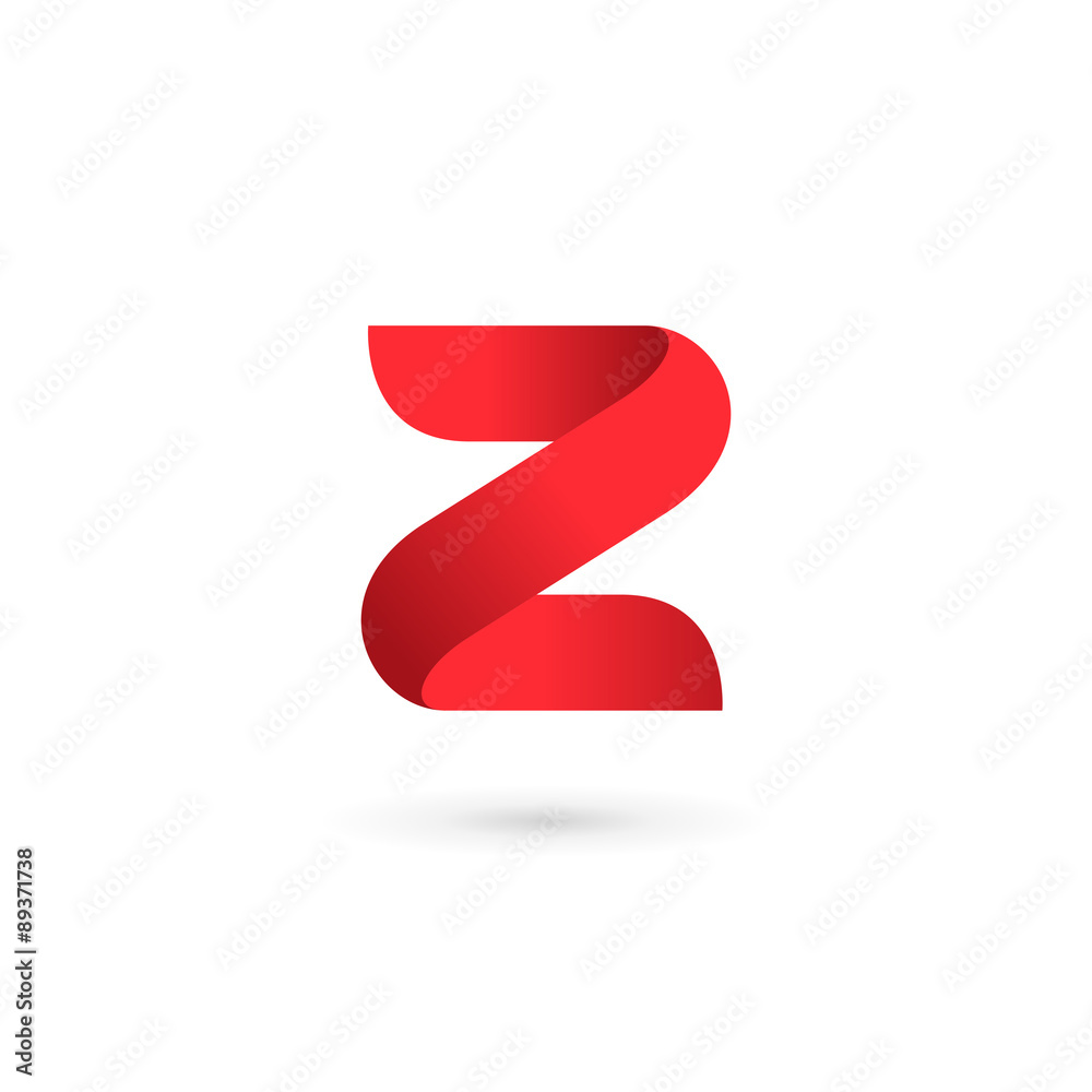 Letter Z number 2 logo icon design template elements - obrazy, fototapety, plakaty 
