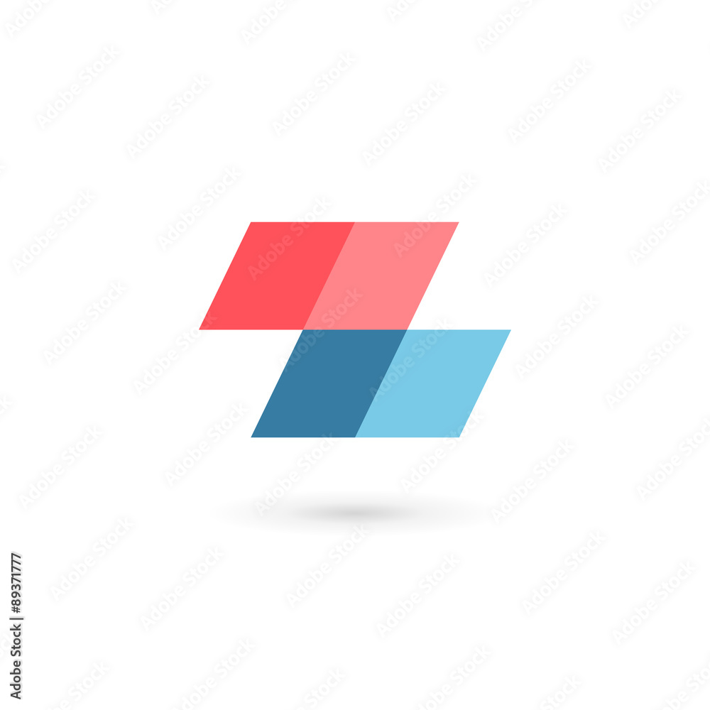 Letter Z number 2 mosaic logo icon design template elements Letter Z number 2 mosaic logo icon design template elements