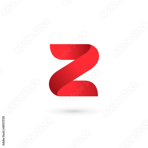 Letter Z number 2 logo icon design template elements