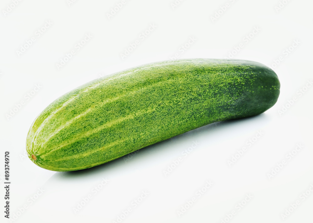 Fresh cucumber isolated on white background Fresh cucumber isolated on white background