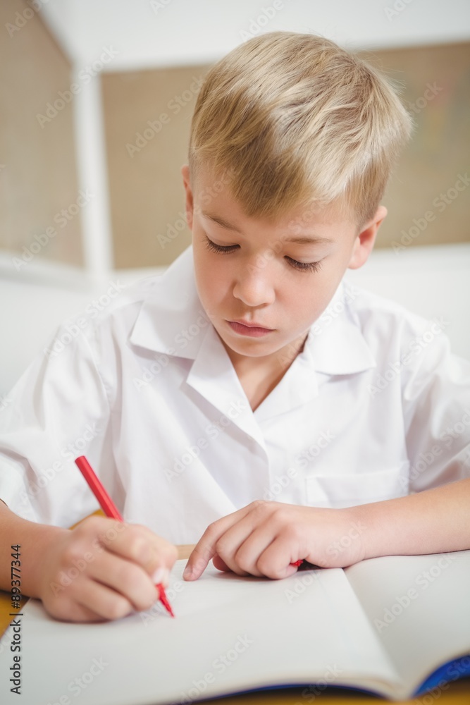 Busy students working on class work Busy students working on class work
