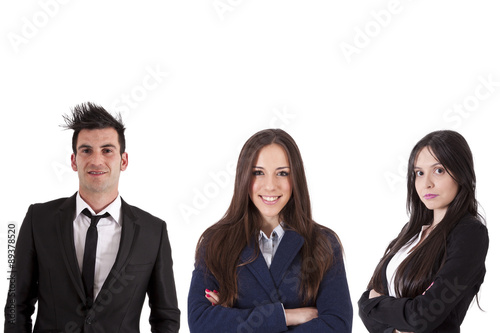business people isolated on white