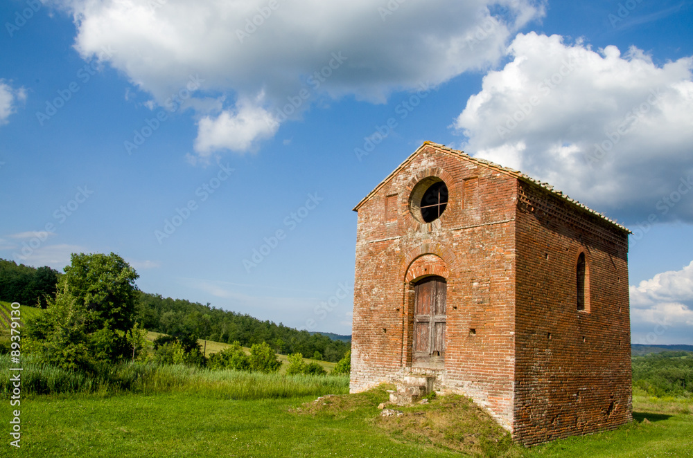 Old little church in tuscany