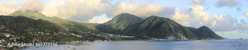 The beautiful lush caribbean island of Dominica.