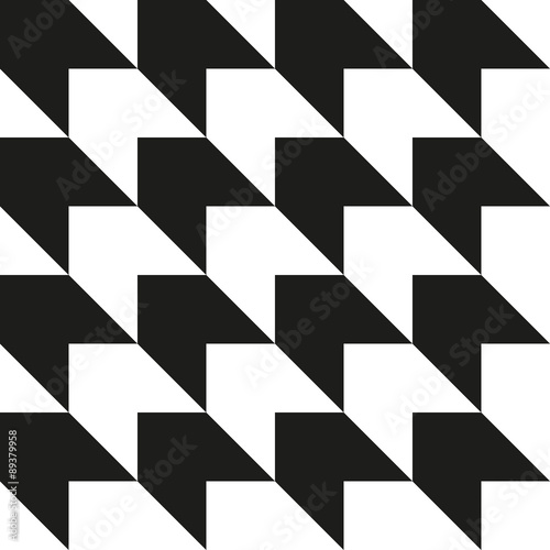 Seamless abstract black and white geometric background