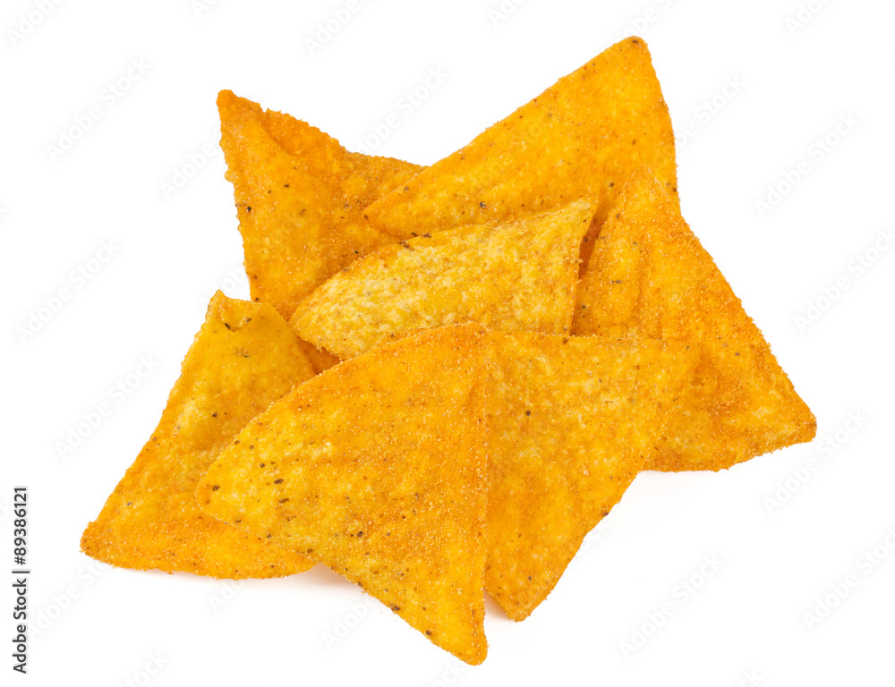 Fototapeta premium tortilla chips isolated on white