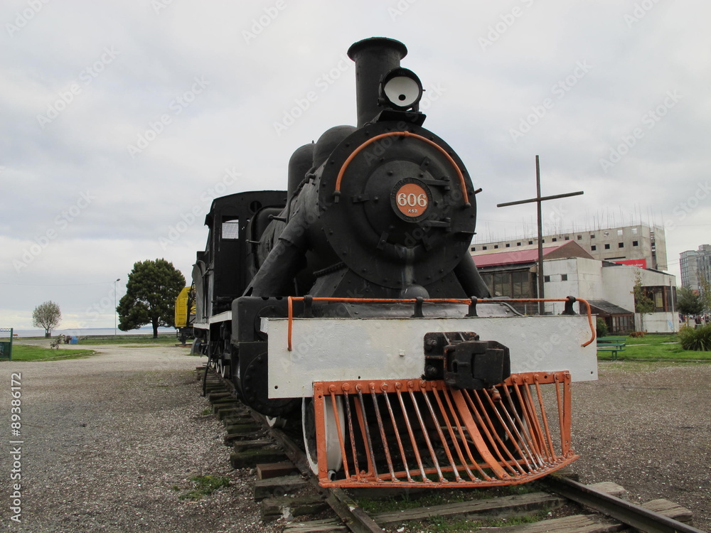 Obraz premium World war two train display at Punta Arenas