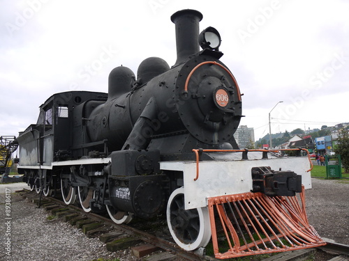 World war two train display at Punta Arenas