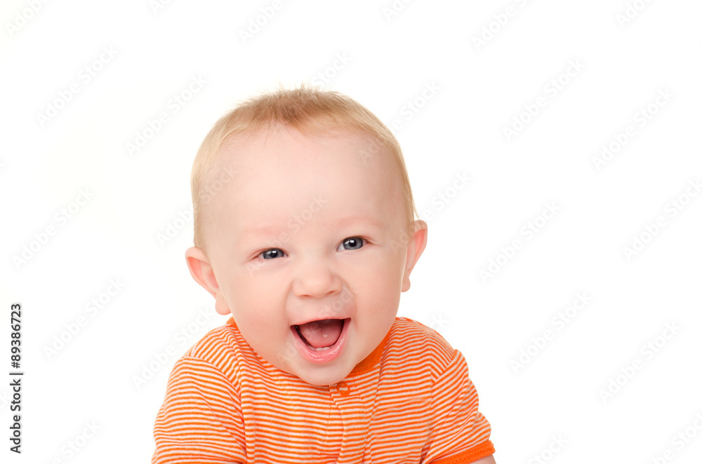 portrait of laughing funny baby boy portrait of laughing funny baby boy