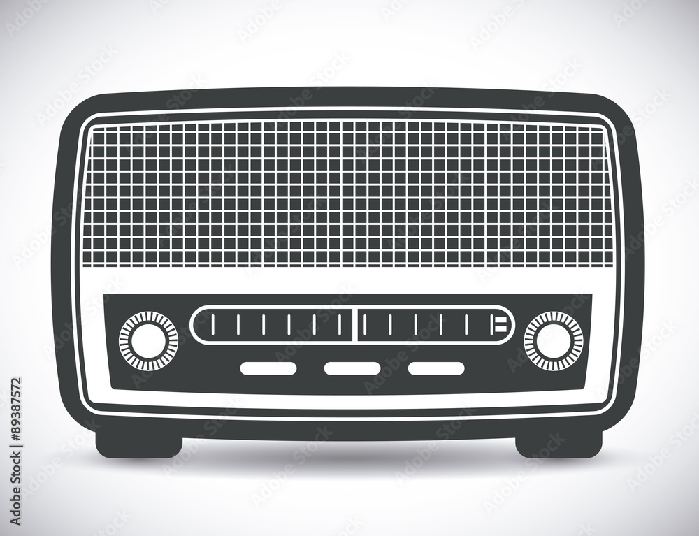 Fototapeta premium Radio vintage design.