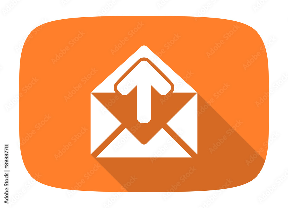 email flat design modern icon email flat design modern icon