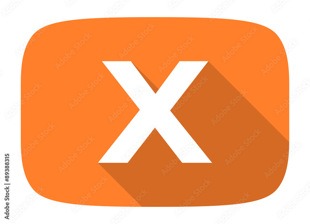 Obraz premium cancel flat design modern icon