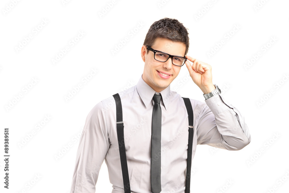 Young stylish man looking at camera Young stylish man looking at camera