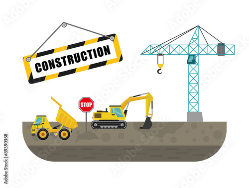 Construction machinary design.