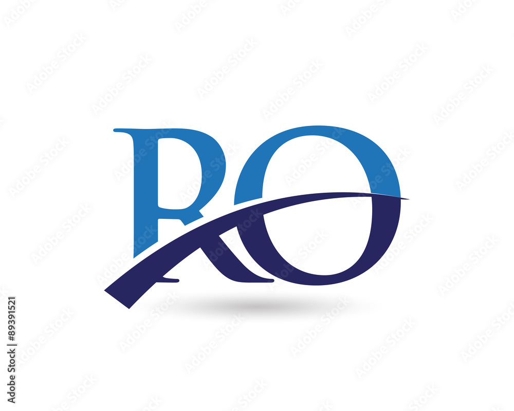 RO Logo Letter Swoosh RO Logo Letter Swoosh