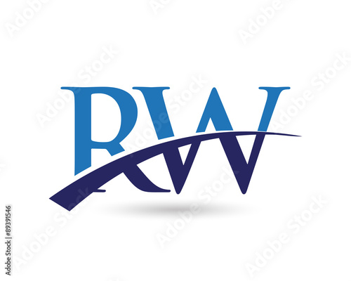 RW Logo Letter Swoosh