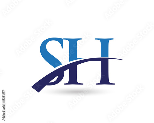 SH Logo Letter Swoosh © vectorlia