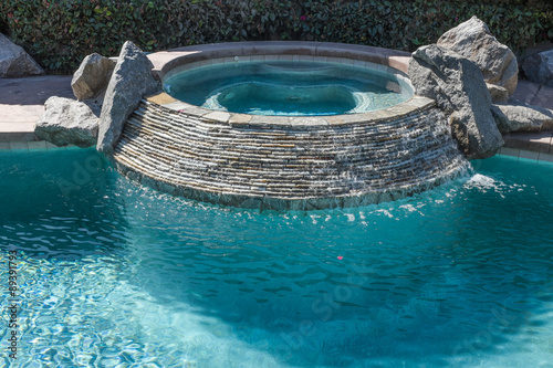 Hot Tub in Swimming Pool