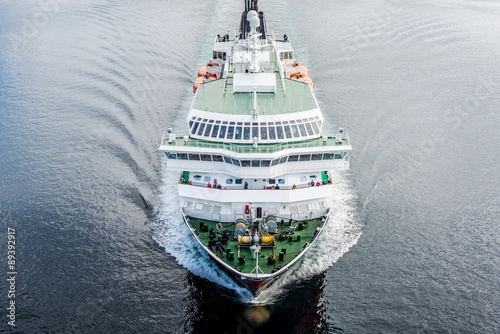 Hurtigruten shipping service in Norway. photo