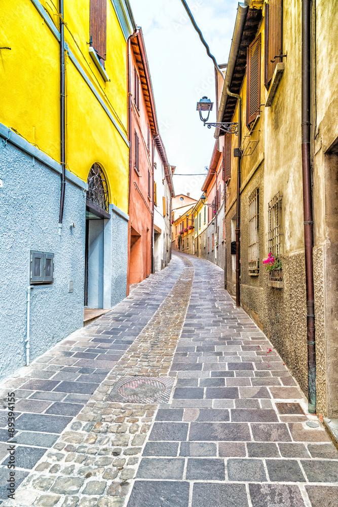Fototapeta premium alleys of the medieval village