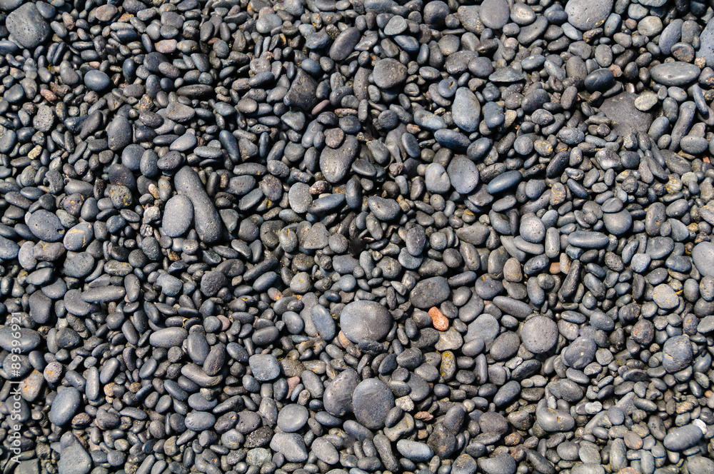 Smooth rounded stones on the beach, Maui, Hawaii, USA Smooth rounded stones on the beach, Maui, Hawaii, USA