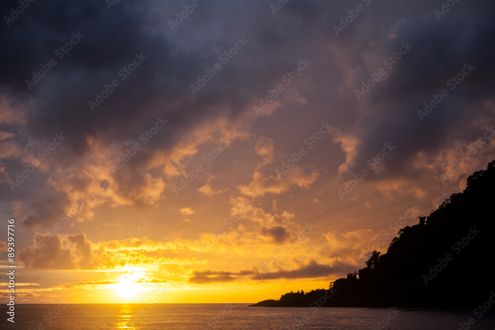 Beautiful Sunrise in Melanesia