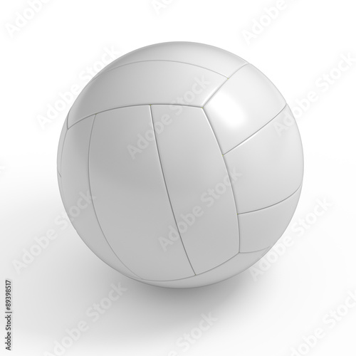 Blank volleyball ball isolated with clipping path