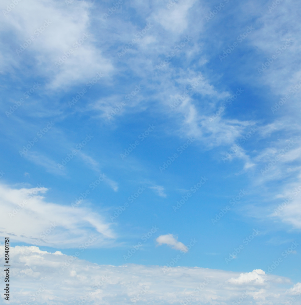 Fototapeta premium white clouds on a blue sky background