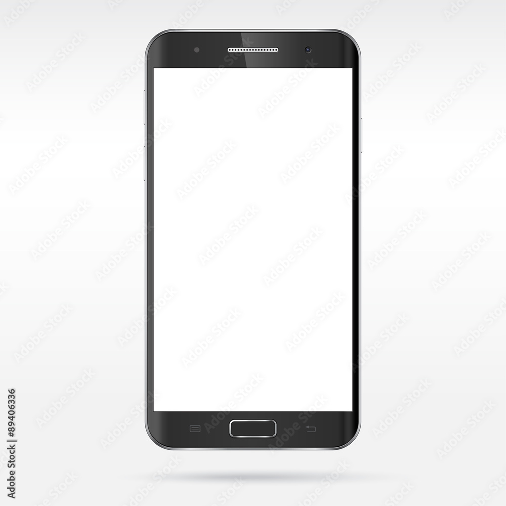 Modern detailed realistic smartphone vector mockup Modern detailed realistic smartphone vector mockup