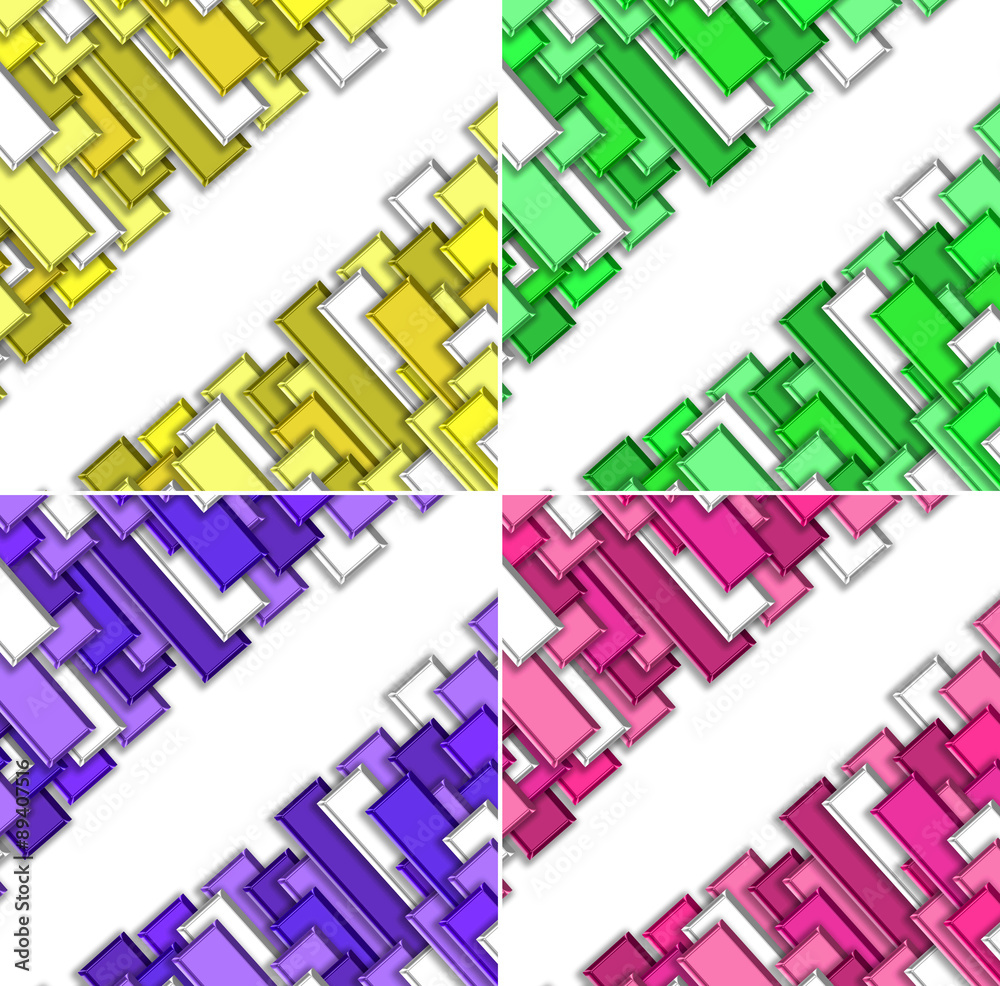 Fototapeta premium tile design background set