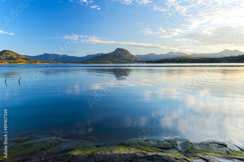Lake Moogerah on the Scenic Rim in Queensland in the early morning 