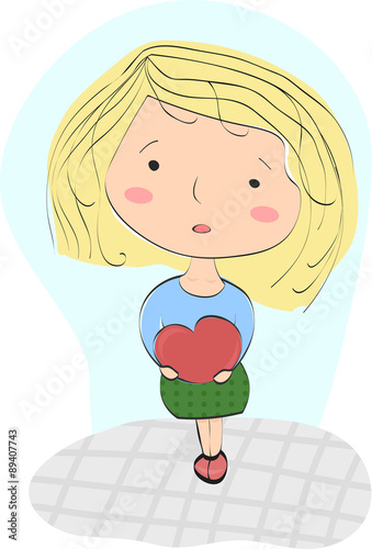 The sad girl with a big heart looking for someone to give her love