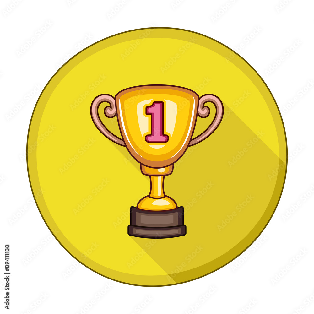 Winner Cup flat icon Winner Cup flat icon