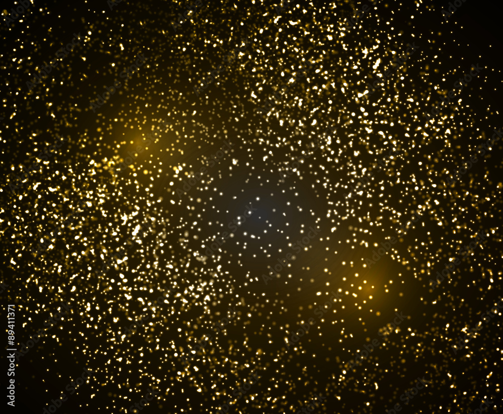 Abstract background with golden dot