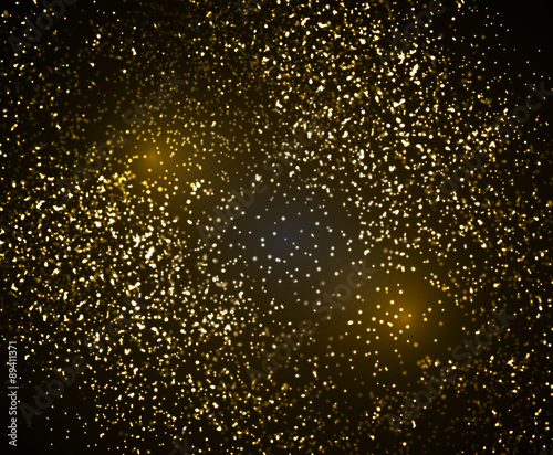 Abstract background with golden dot