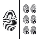 Fingerprint Icons Set