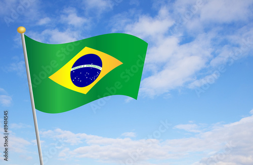 Brazilian Flag Against Sky