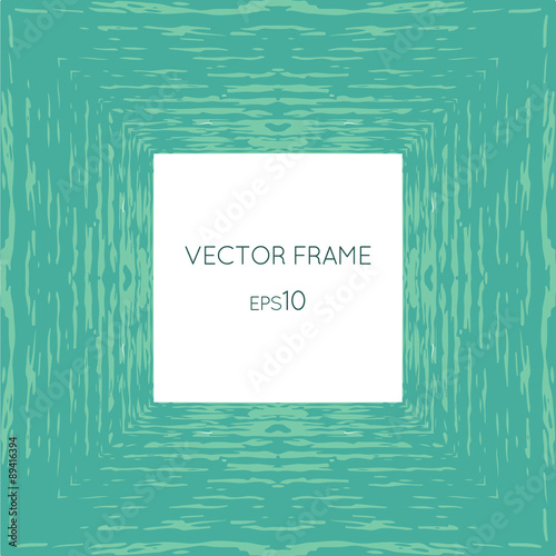 Vector frame with a texture of water
