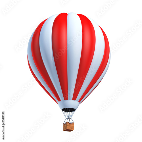 air balloon 3d illustration