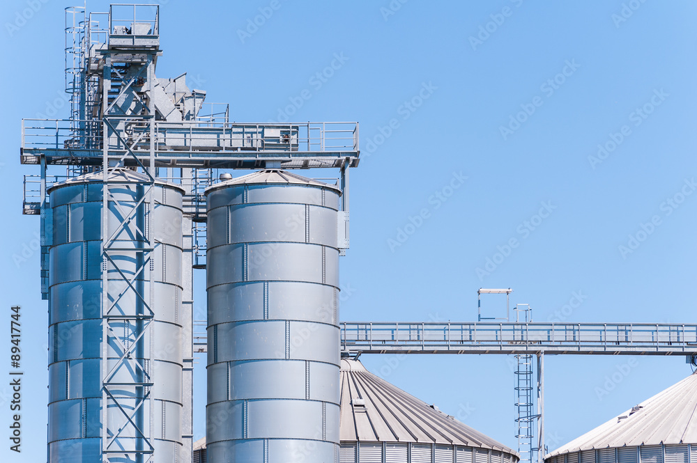 Storage facility cereals, and biogas production Storage facility cereals, and biogas production